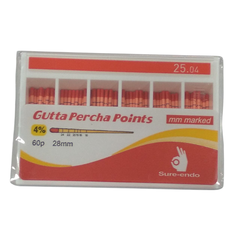 SURE ENDO GUTTA PERCHA POINTS 60