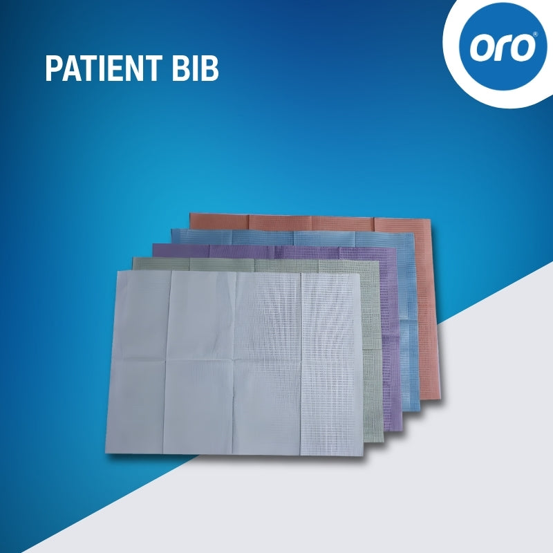 ORO Patient Bib Pack of 4 (1 Pack = 125 pieces)