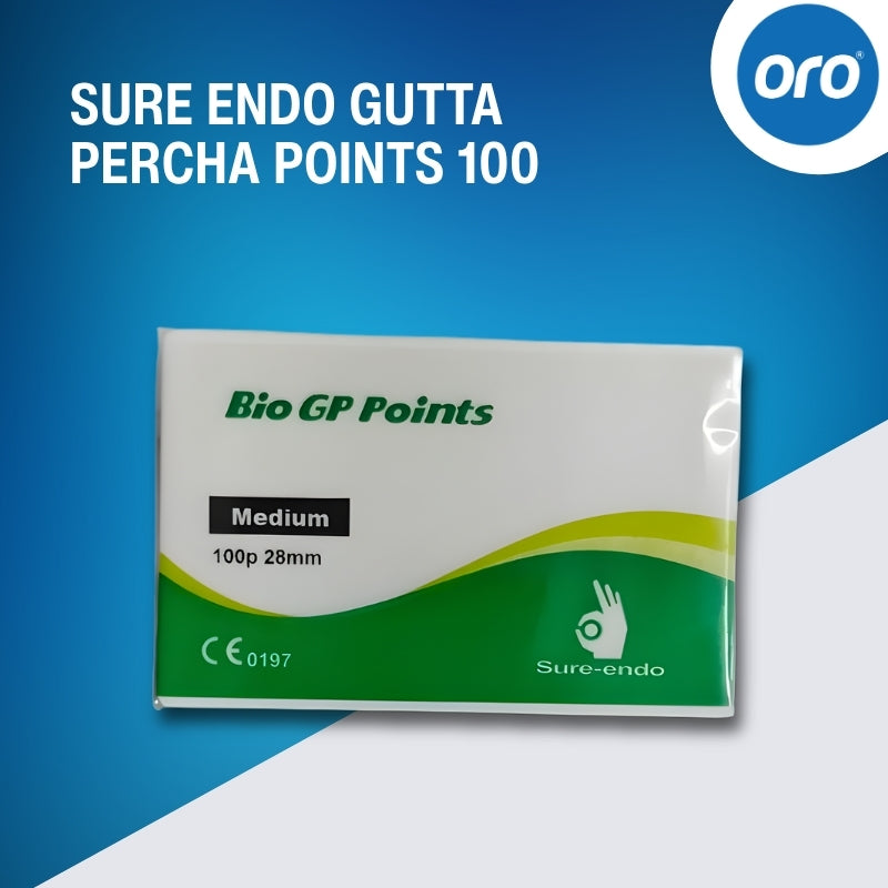 SURE ENDO GUTTA PERCHA (GP) POINTS 100