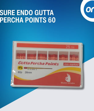 SURE ENDO GUTTA PERCHA (GP) POINTS 60