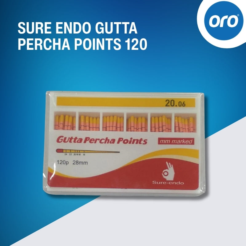 SURE ENDO GUTTA PERCHA (GP) POINTS 120