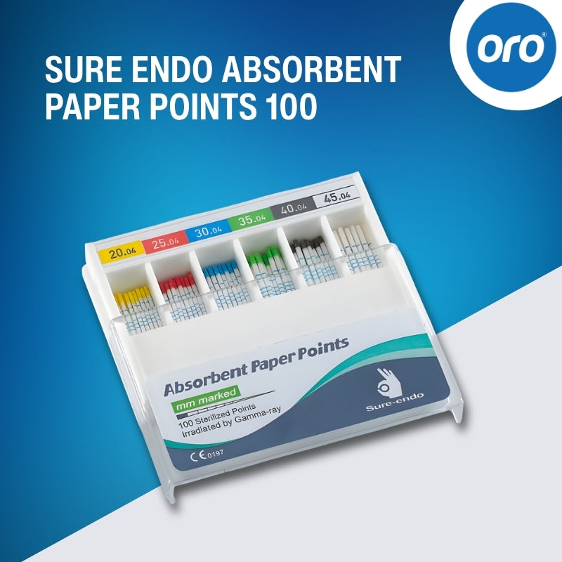 SURE ENDO ABSORBENT PAPER (PP) POINTS 100